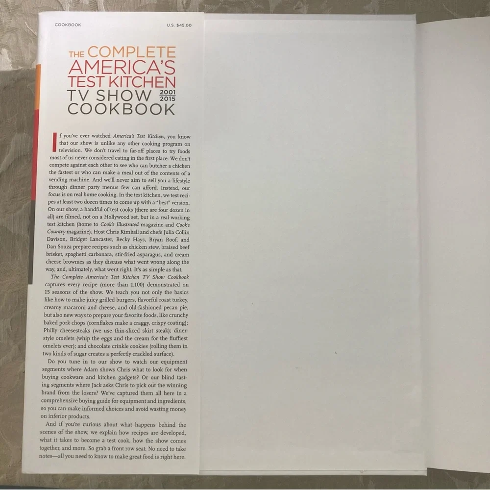 The complete America’s Test kitchen Tv Show Cookbook 2001-2015 15Th Anni Edition